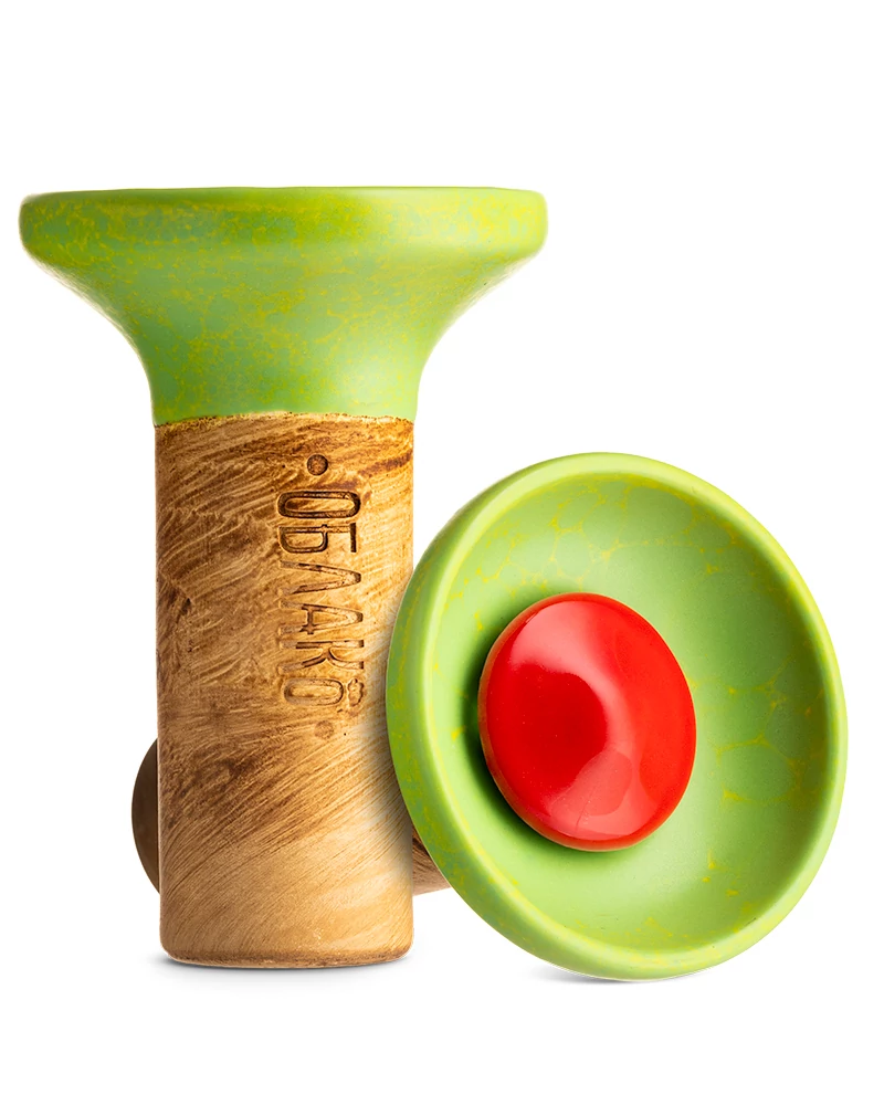 Creuzet Narghilea Oblako Flow Red Green-yellow Marble