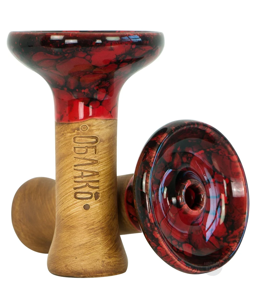 Creuzet Oblako Phunnel Glazed M Red-black Marble