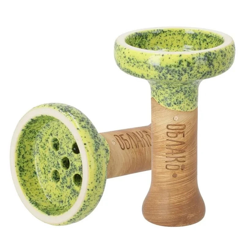 Creuzet Narghilea Oblako Killer Glazed Yellow Green Splash