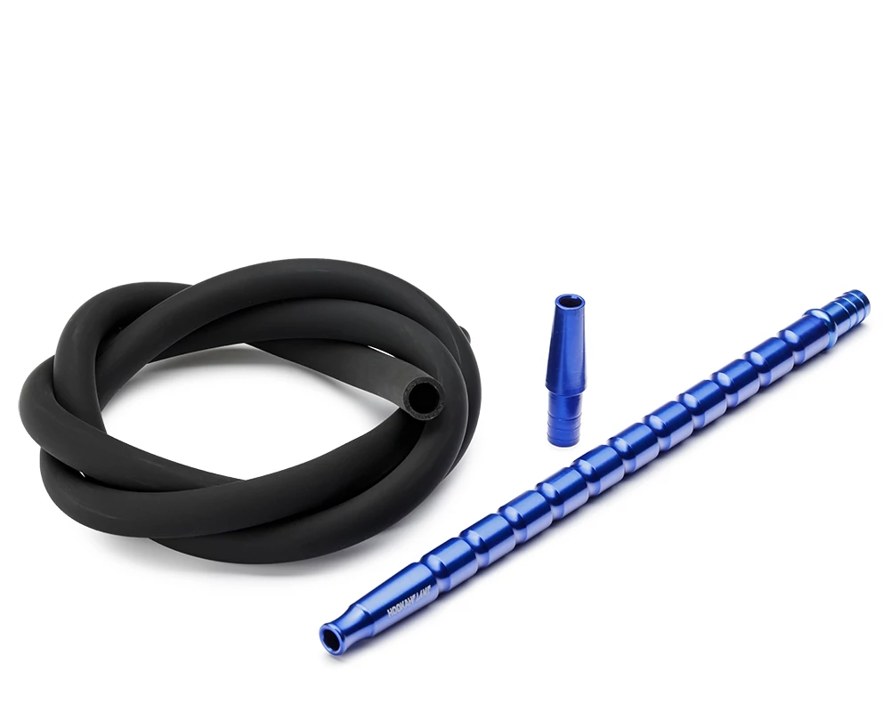 Set Furtun Narghilea Silicon Soft Touch Black-blue