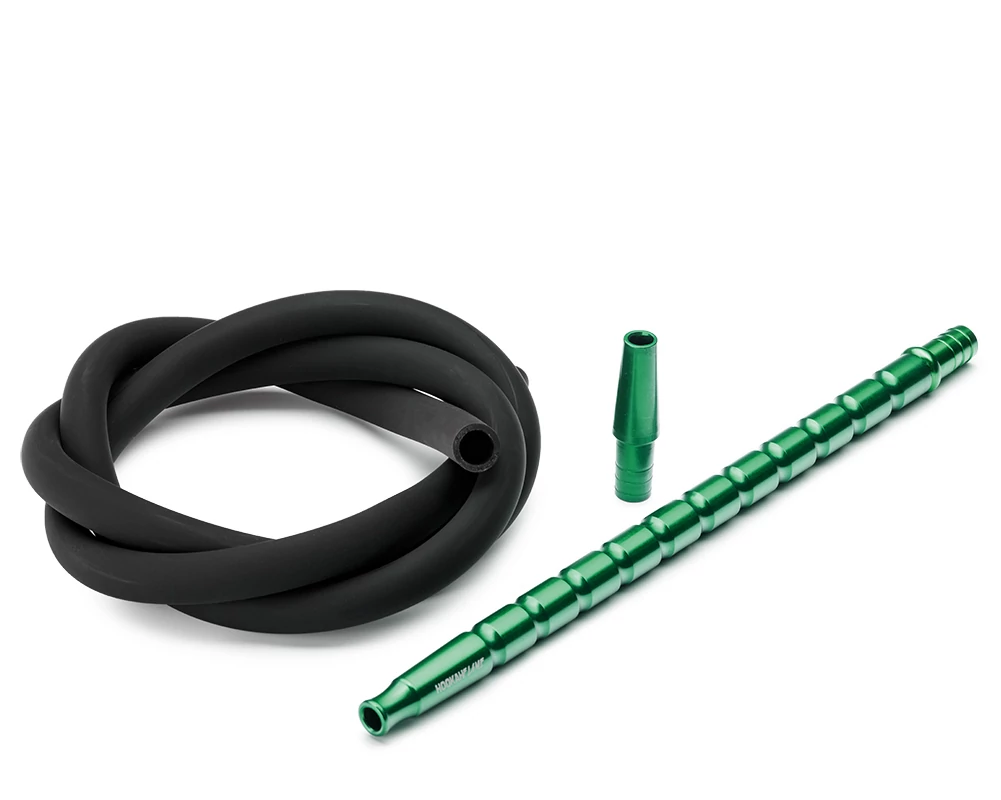 Set Furtun Narghilea Silicon Soft Touch Black-green