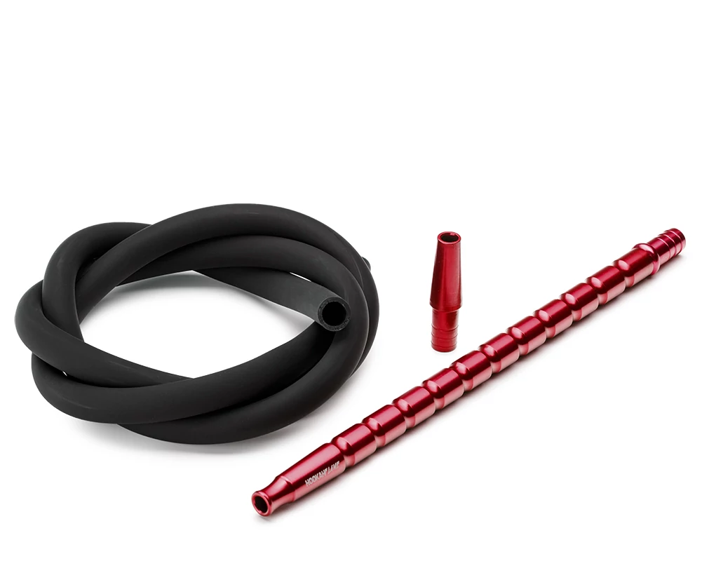 Set Furtun Narghilea Silicon Soft Touch Black-red