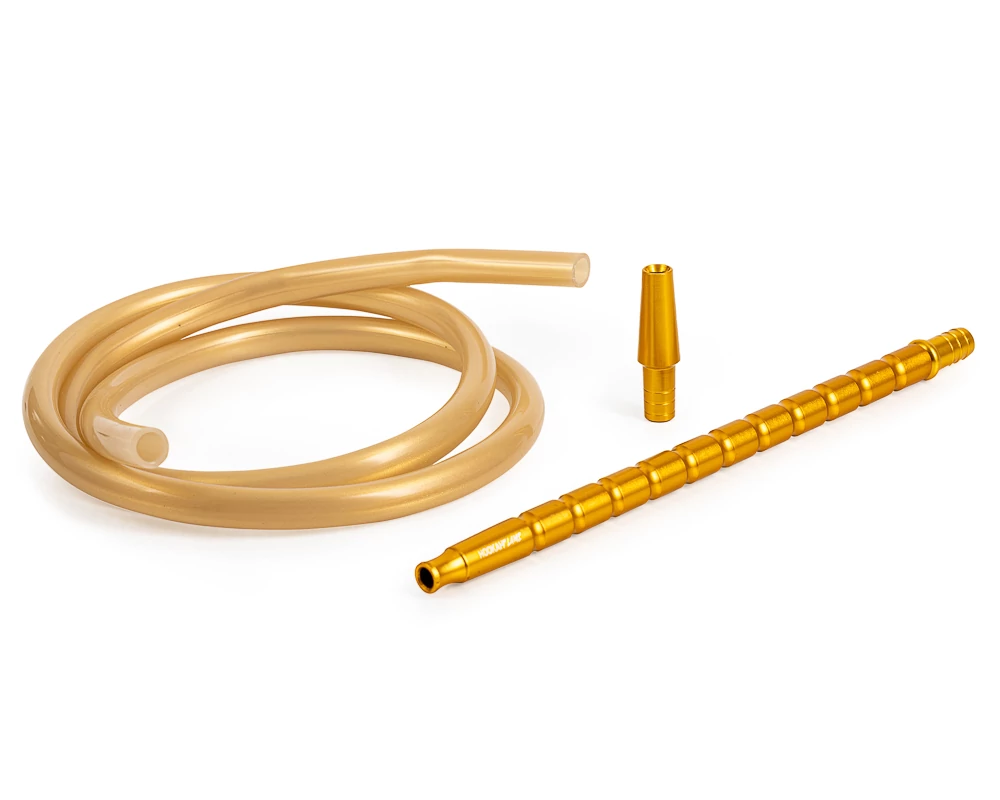 Furtun Narghilea Silicon Lavabil Set Gold H.F.