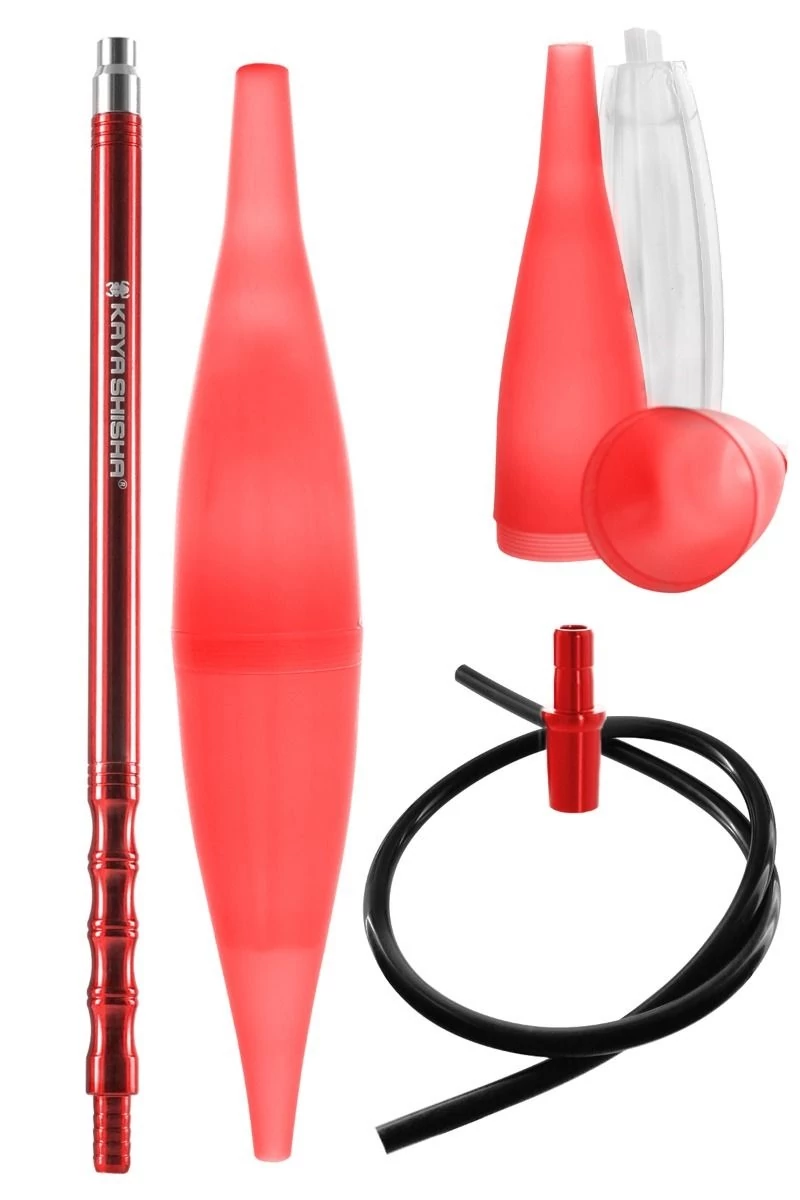Set Furtun Narghilea Silicon Kaya + Ice Bazooka Red