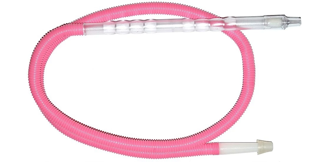 Furtun Narghilea Falterha Plastic + Mustiuc Cu Filtru Pink