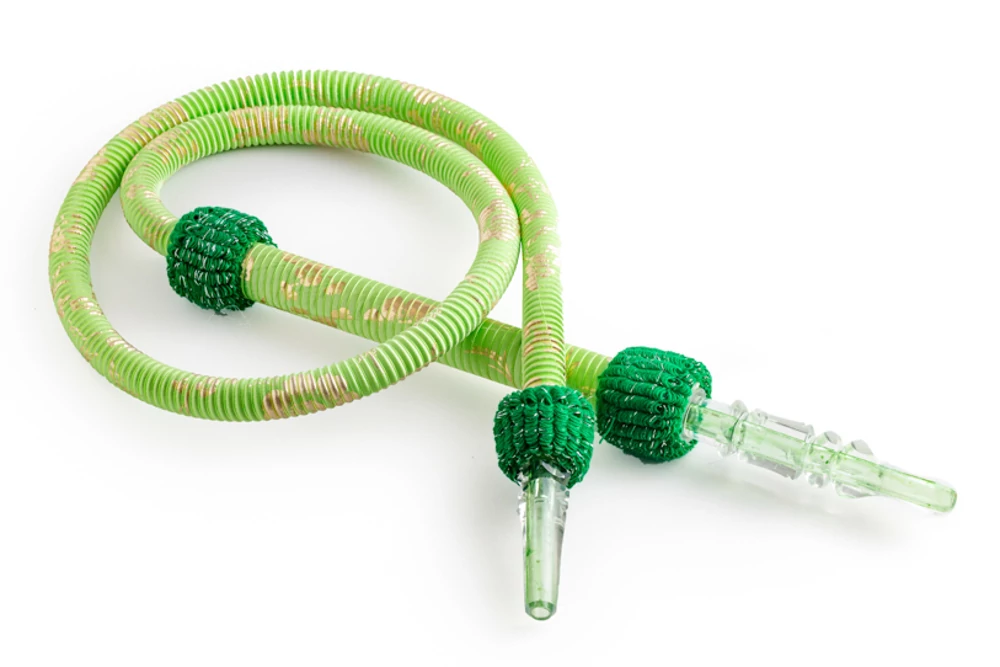 Furtun Narghilea Nammor Verde-auriu Lavabil