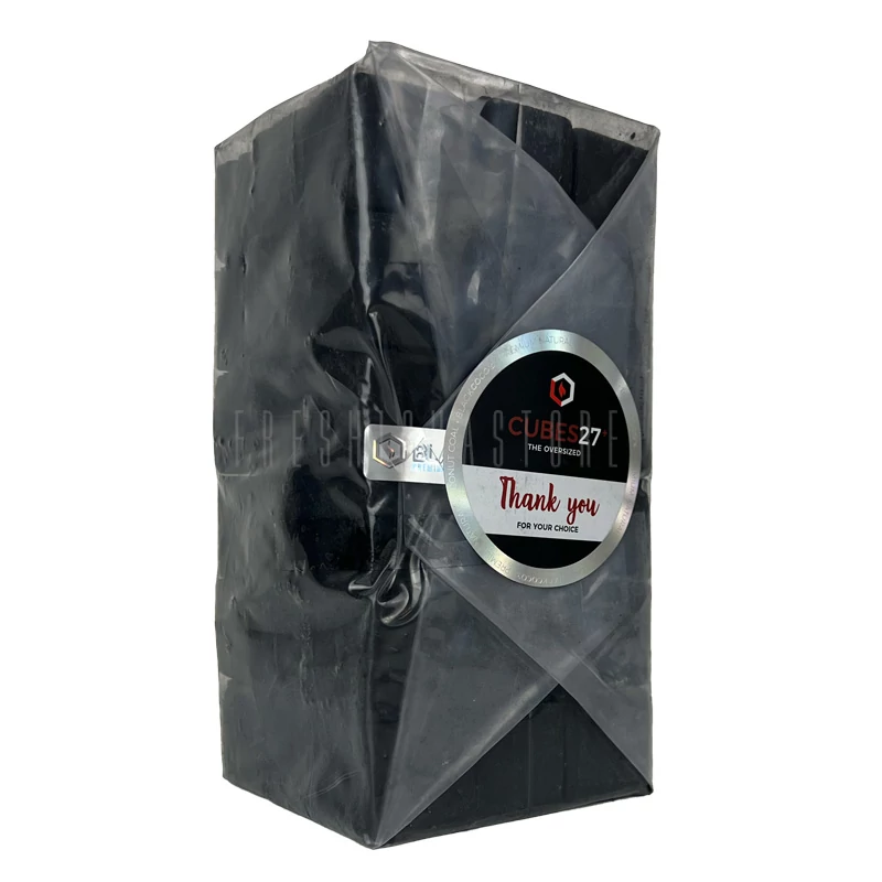 Carbuni Narghilea Blackcocos Cube 27MM 1KG