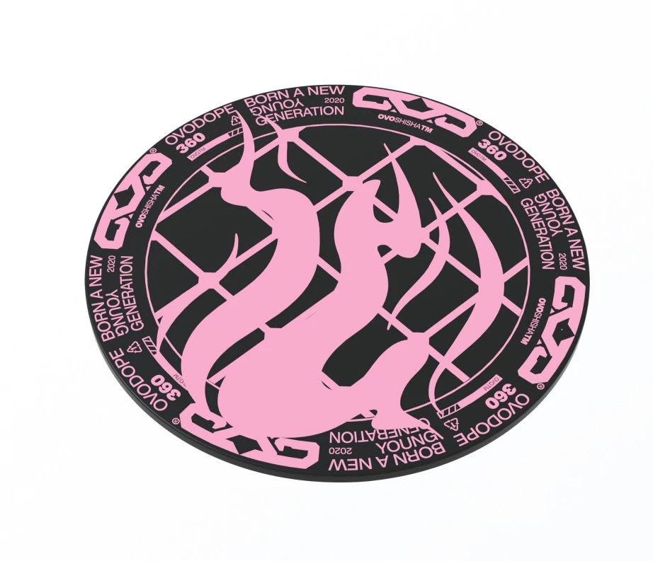 Baza silicon - Coaster Narghilea Ovo Dope Pad  Pink Heaven