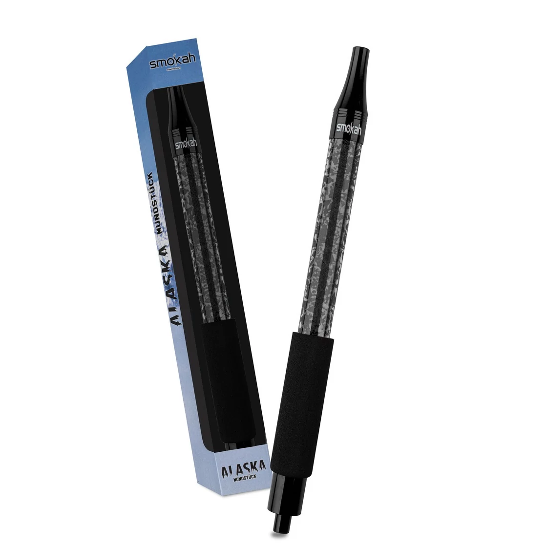 Maner Furtun Narghilea  Aspiratie  Smokah Alaska Ice Negru-Black