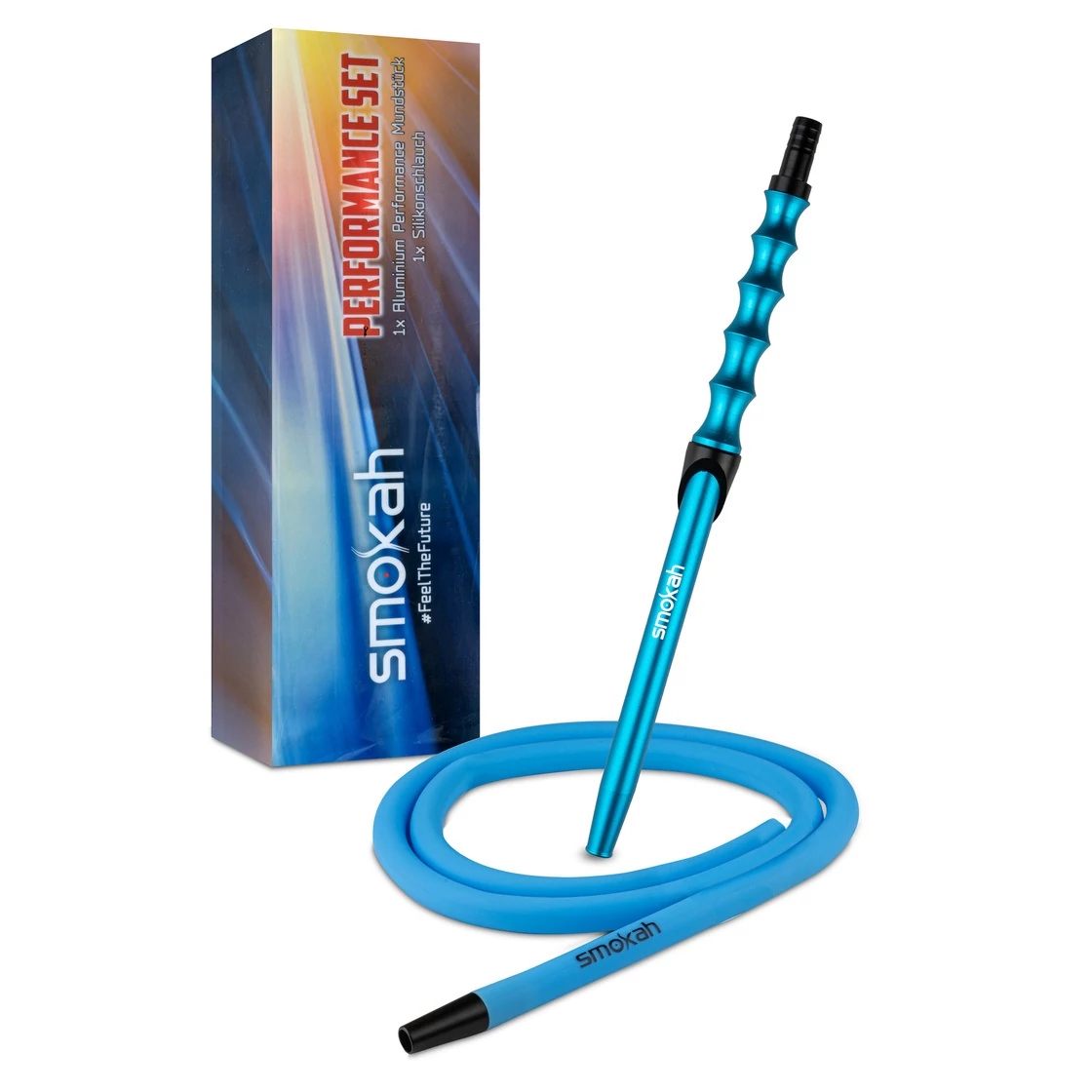 Set Furtun Narghilea Silicon Smokah Performance Blue-albastru
