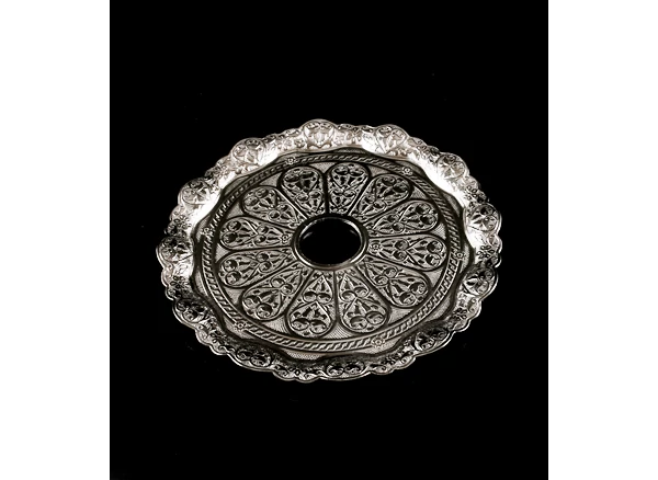 Tava Narghilea Cenusa Carbuni Turkish Silver