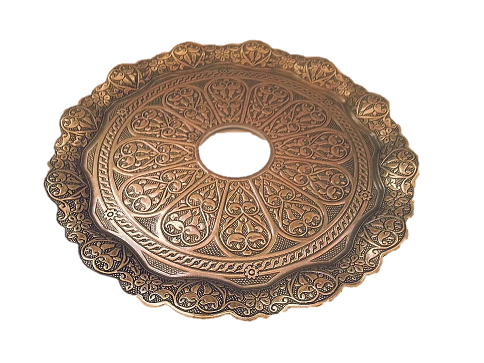Tava Narghilea Cenusa Carbuni Turkish Gold